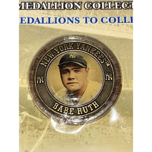 Babe Ruth The Immortals 2005 Medallion Baseball Hall Of Fame HOF NY Yankees - Picture 2 of 9